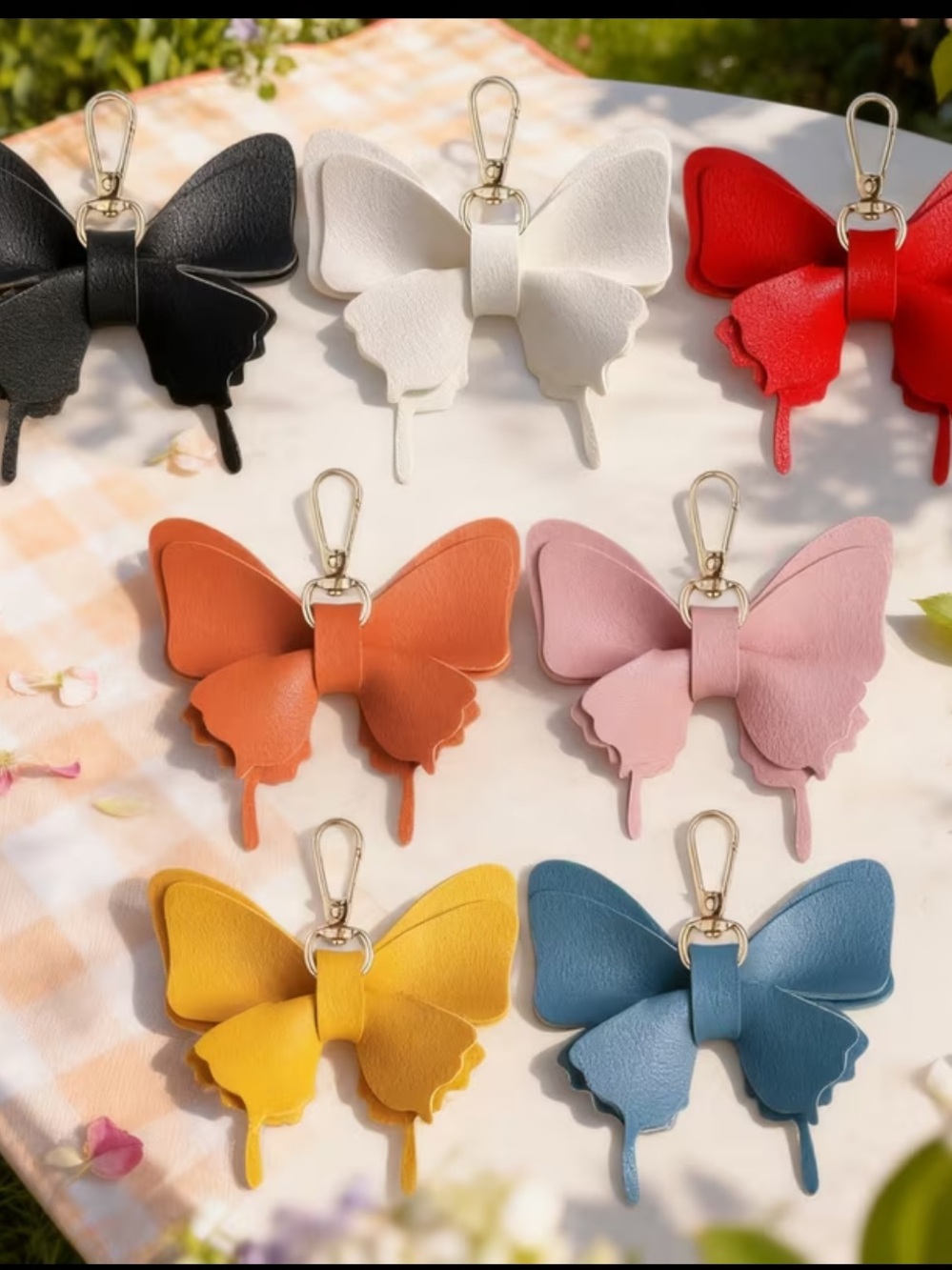 Butterfly Bag Charm Keychain – Pick Your Color